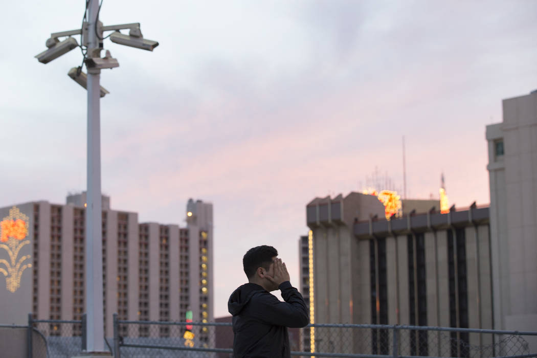 Francisco, who preferred not to use his real name, in downtown Las Vegas on Saturday, March 4, 2017. Francisco is an undocumented immigrant who came to the United States at the age of 2. (Bridget ...