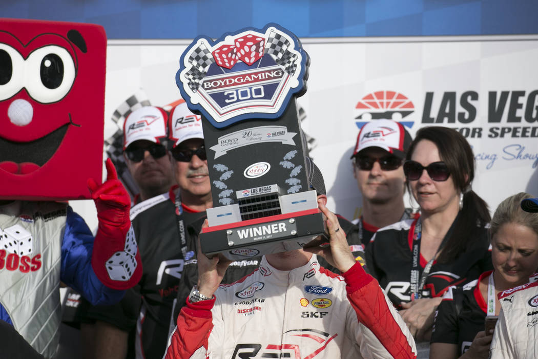 Joey Logano not thrown off by restarts, wins Boyd Gaming ...