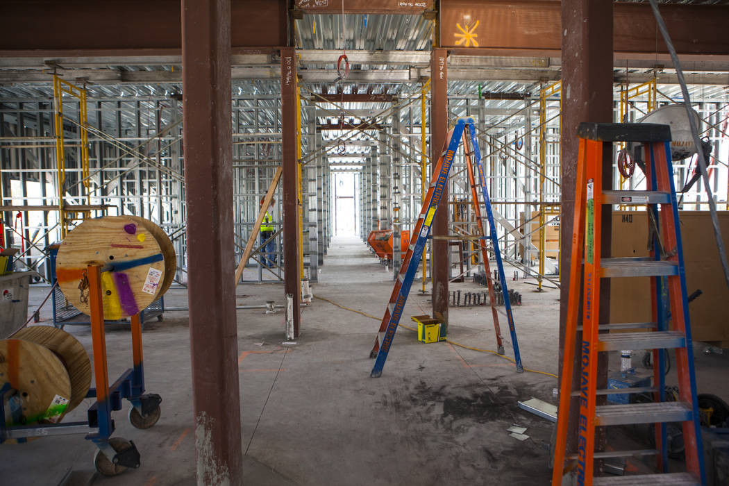 The interior of the new 6-story hotel for the United Brotherhood of Carpenters union's training campus near McCarran International Airport in Las Vegas on Friday, March 10, 2017. Miranda Alam/Las  ...