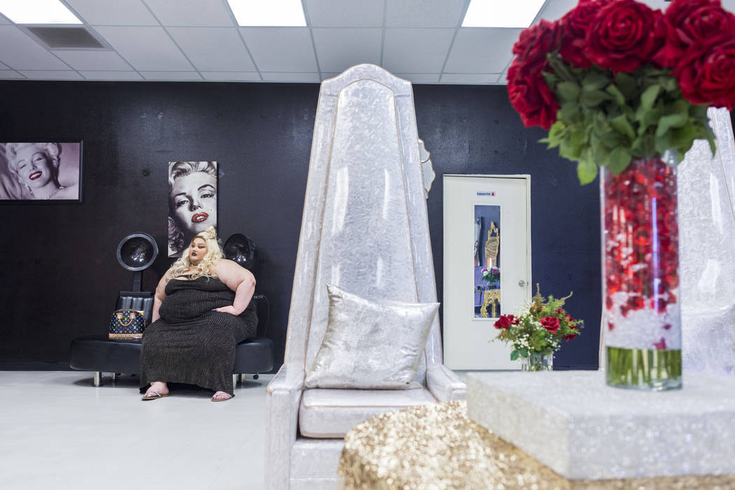Owner of Babydoll Beauty Couture Jamie Lopez in her new salon catering to plus-sized women located on North Decatur Blvd. and West Lake Mead Blvd., Las Vegas, Wednesday, March 15, 2017. (Elizabeth ...