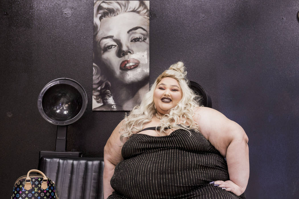 Owner of Babydoll Beauty Couture Jamie Lopez in her new salon catering to plus-sized women located on North Decatur Blvd. and West Lake Mead Blvd., Las Vegas, Wednesday, March 15, 2017. (Elizabeth ...