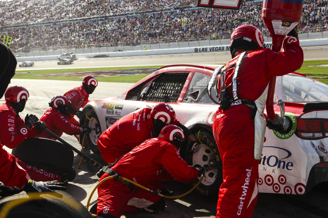 Martin Truex Jr. wins in Las Vegas; Kyle Busch fights Joey ...