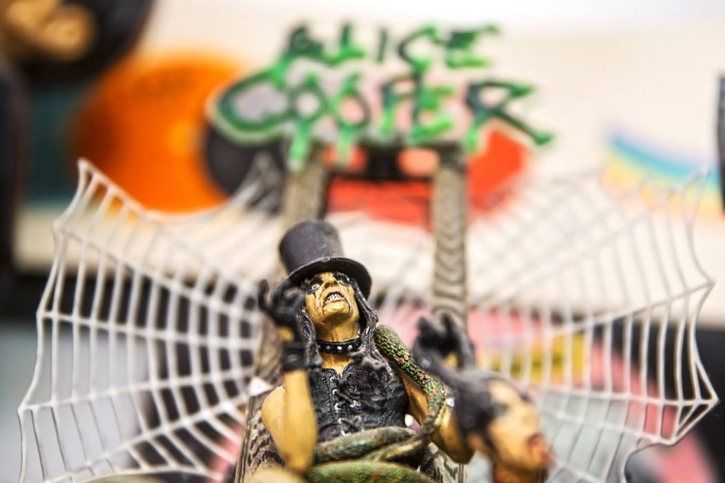 A collectable figurine of Alice Cooper at Wax Trax Records on Friday, March 17, 2017, in Las Vegas. (Benjamin Hager/Las Vegas Review-Journal) @benjaminhphoto