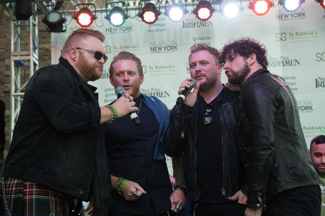 Harrah headliners Tenors of Rock perform during St. Baldrick's Day at New York-New York on Saturday, March 11, 2017, in Las Vegas. (Courtesy)