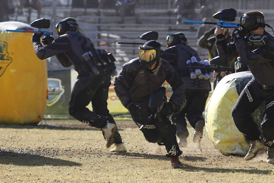 Paintball players compete in colorful, bruising tournament at North Las