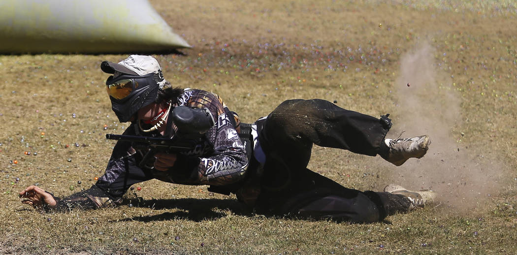 Paintball players compete in colorful, bruising tournament at North Las