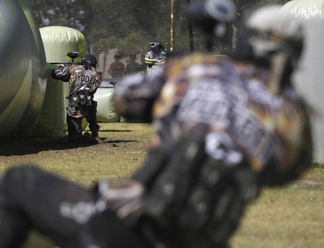 Paintball players compete in colorful, bruising tournament at North Las Vegas park Las Vegas