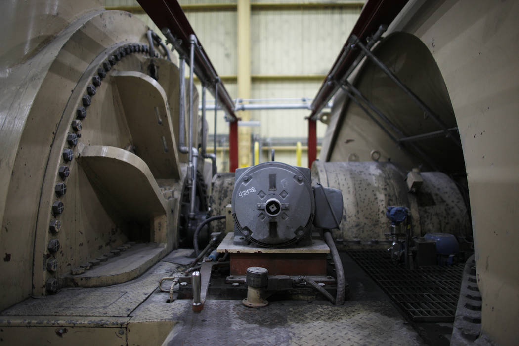 The turbine room at the Reid Gardner Generating Station on Thursday, March 16, 2017, in Moapa, Nev. (Rachel Aston/Las Vegas Review-Journal) @rookie__rae