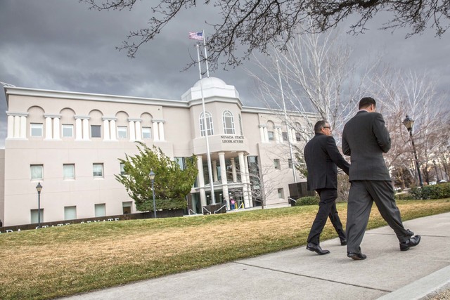 The Nevada Legislature Building in Carson City. (Benjamin Hager/Las Vegas Review-Journal) @benjaminhphoto
