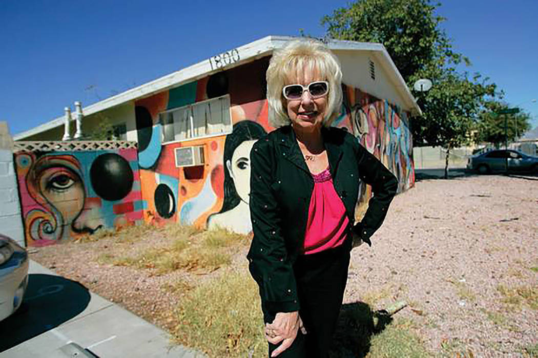 Camille Duskin is seen in this undated photo where Gateway Arts Foundation got its start, in the area of Las Vegas near the Stratosphere. (Courtesy)