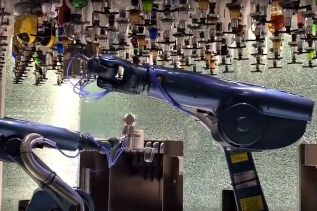 Tipsy Robots at the Bionic Bar on Royal Caribbean (YouTube)