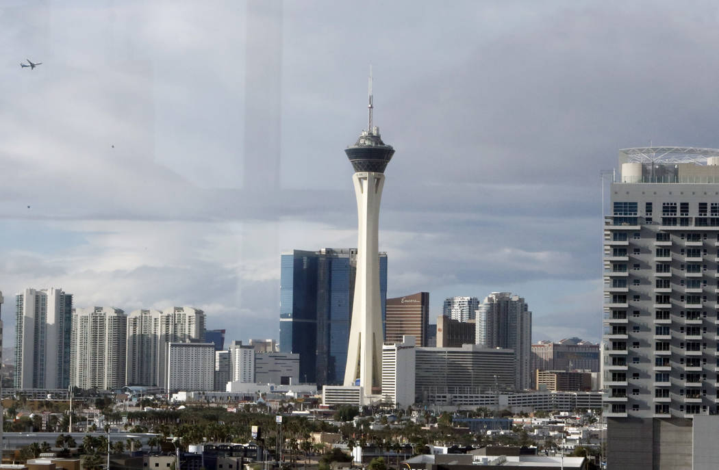 Breezy with a slight chance of rain in the Las Vegas Valley today. (Bizuayehu Tesfaye/Las Vegas Review-Journal) @bizutesfaye