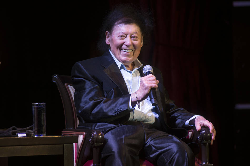 Comedian Marty Allen celebrates his 95th birthday with a show at the South Point Thursday, March 23, 2017. (Sam Morris/Las Vegas News Bureau)