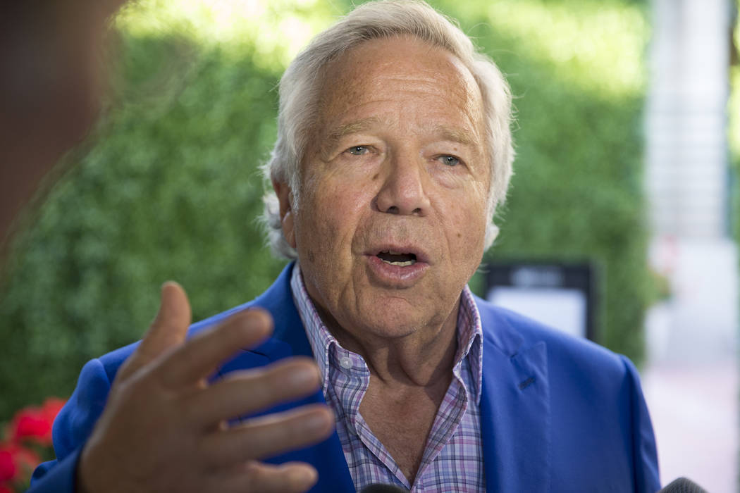 New England Patriots owner Robert Kraft during day two of the NFL Annual Meeting at the Arizona Biltmore Hotel on Monday, March 27, 2017, in Phoenix, Ariz. (Erik Verduzco/Las Vegas Review-Journal) ...