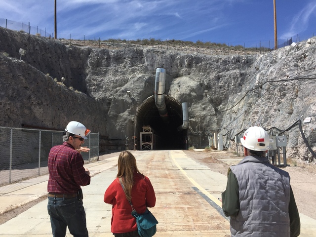 The entrance to Yucca Mountain. (Arnold M. Knightly/Pahrump Valley Times)