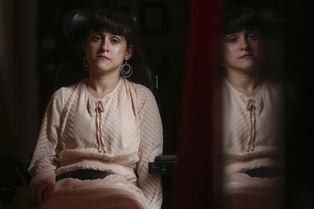 Sharona Dagani at her home in San Antonio, Texas on Sunday, March 12, 2017. The 29-year-old Dagani, born with cerebral palsy, is one of hundreds of former clients whose funds authorities say were ...