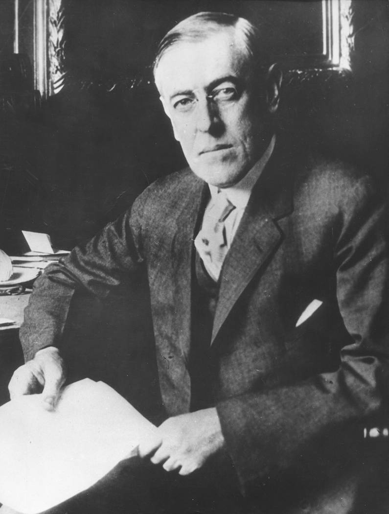 Thomas Woodrow Wilson, Washington - US-amerikanischer Praesident des Ersten Weltkrieges. (AP-Photo)