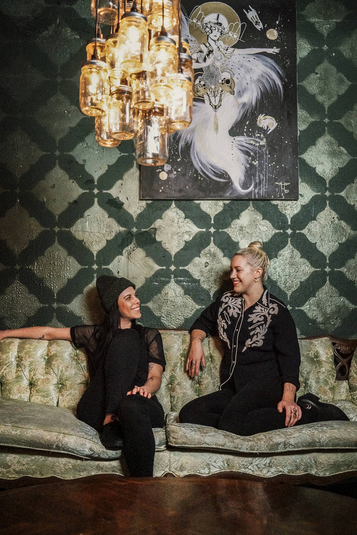 Velveteen Rabbit co-owners and sisters Christina Dylag, left, and Pamela Dylag, right, drew inspiration for the bar's menu and atmosphere from their world travels.