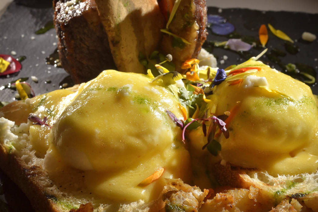 The Short Ribs Benedict is shown at Served at 1770 W. Horizon Ridge Pkwy. in Henderson on Saturday, Nov. 19, 2016. Bill Hughes/Las Vegas Review-Journal