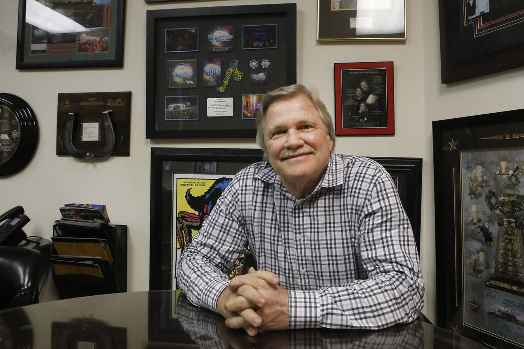 Pat Christenson in his office on Wednesday, March 22, 2017, in Las Vegas. Christenson is the president of Las Vegas Events and has helped bring many special events to Las Vegas. (Christian K. Lee/ ...