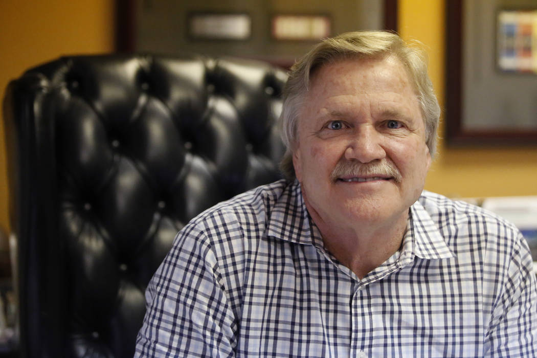 Pat Christenson in his office on Wednesday, March 22, 2017, in Las Vegas. Christenson is the president of Las Vegas Events and has helped bring many special events to Las Vegas. (Christian K. Lee/ ...