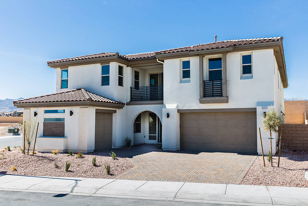 This move-in-ready Plan 4A at homesite 50 at Pardee Homes’ Keystone is located in the Skye Canyon master-planned community in northwest Las Vegas. (Courtesy)