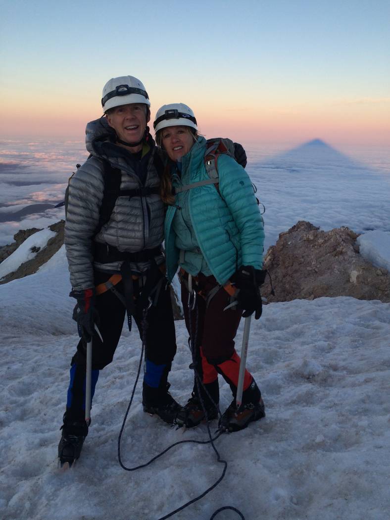 After surgery, Thomas Stoeser and wife Keke were able to go to top of Mt. Hood in Oregon. (Thomas Stoeser)