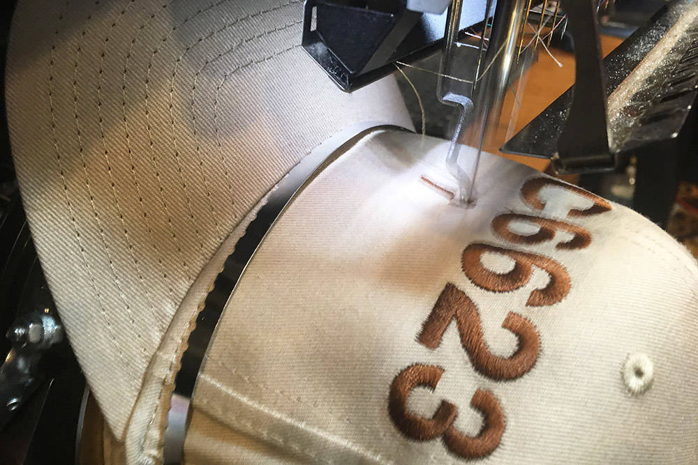 An Albuquerque, New Mexico-based business, Embroidery By Joel, created hats featuring customers ...