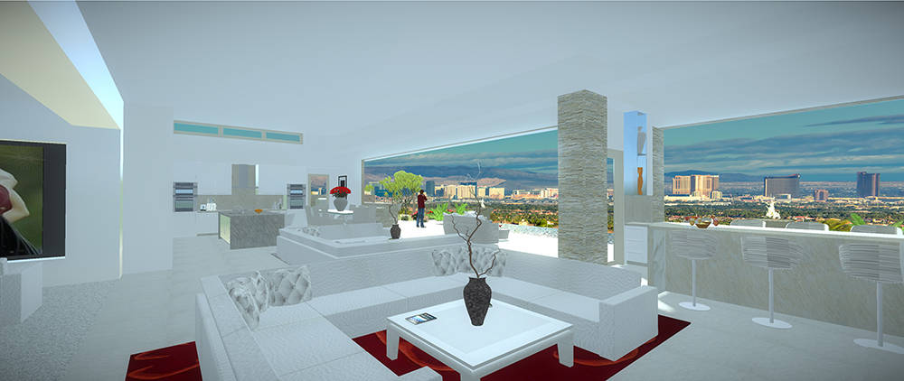 A 5,000-square- foot home being constructed at 671 Palisade Rim Drive. (Richard Luke Architects)
