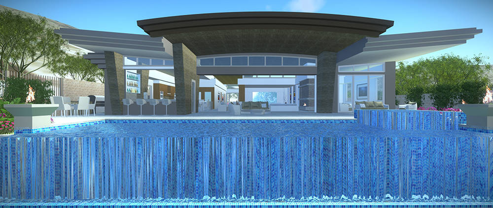 This home at 663 Palisade Rim Drive will have a unique pool feature. (Richard Luke Architects)