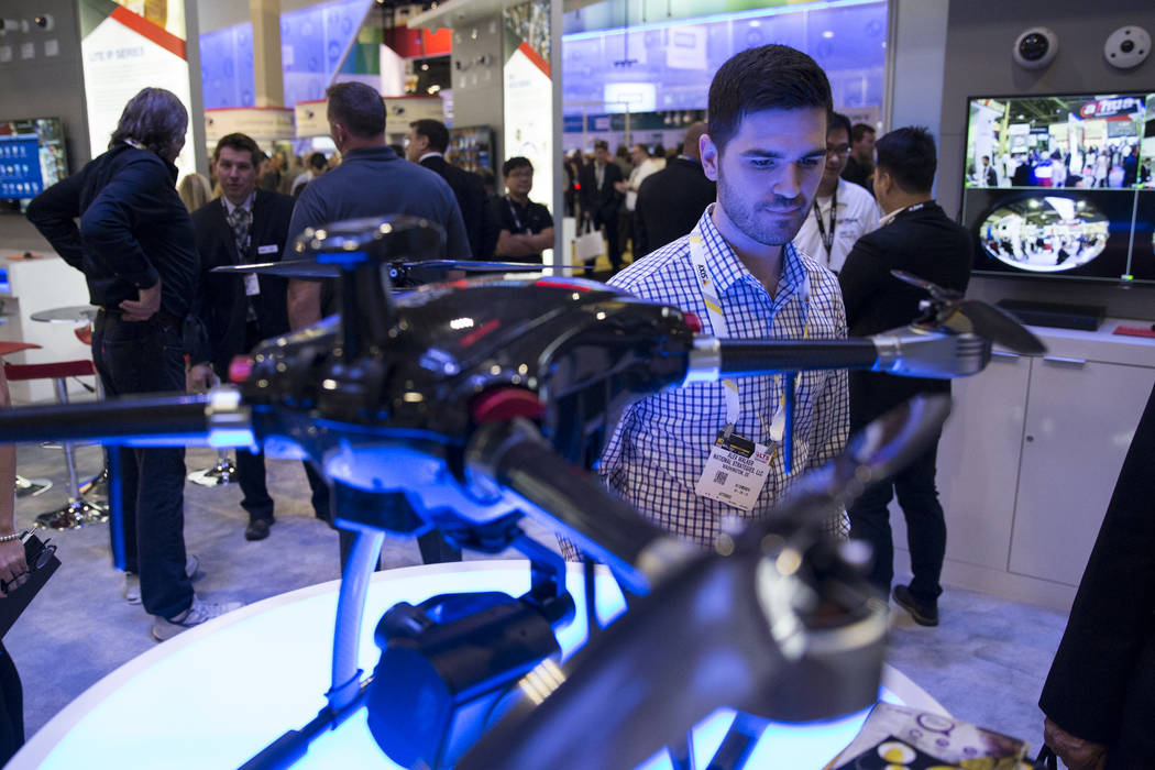 Alex Walker of Washington, D.C., attends the International Security Conference & Exposition at the Sands Expo on Wednesday, April 5, 2017, in Las Vegas. Erik Verduzco Las Vegas Review-Journal ...