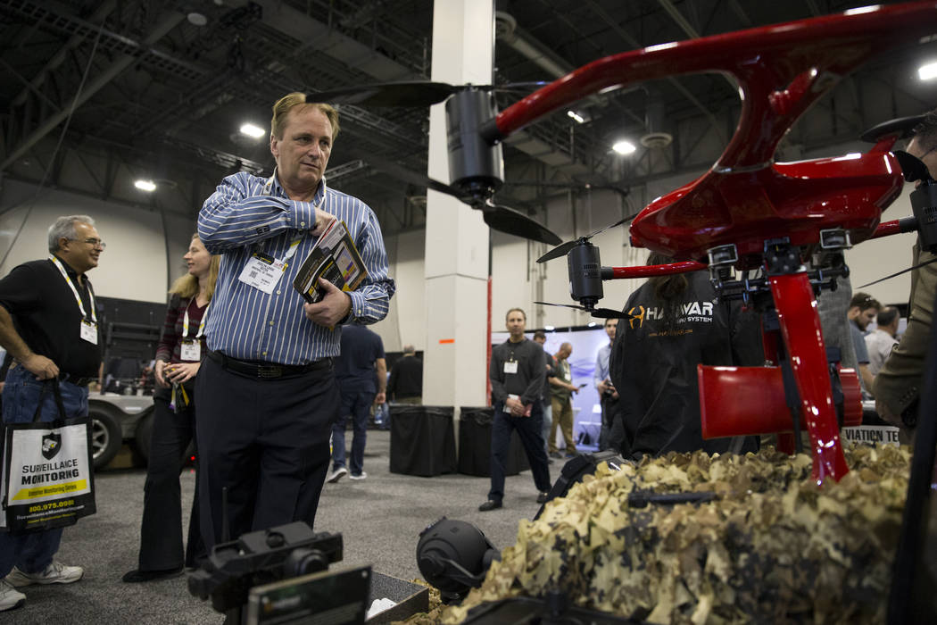 Jocelyn Lavoie attends the International Security Conference & Exposition at the Sands Expo on Wednesday, April 5, 2017, in Las Vegas. Erik Verduzco Las Vegas Review-Journal Follow @Erik_Verduzco