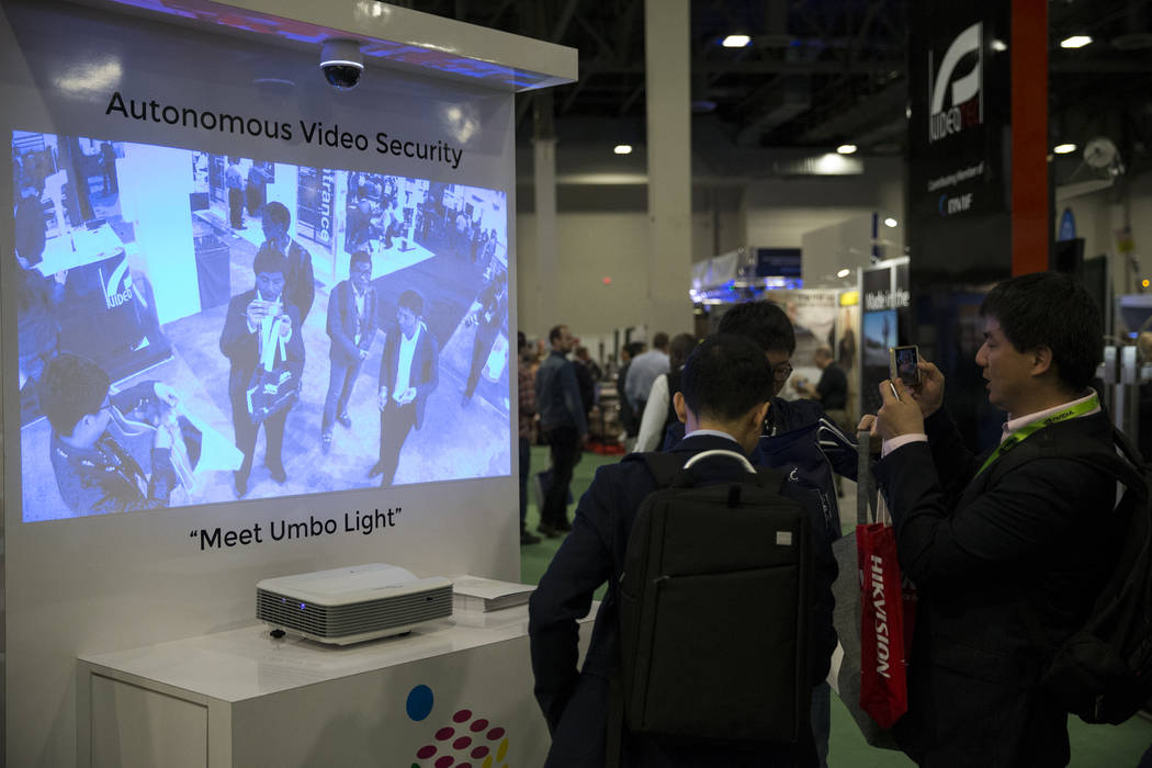 Attendees during the International Security Conference & Exposition at the Sands Expo on Wednesday, April 5, 2017, in Las Vegas. Erik Verduzco Las Vegas Review-Journal Follow @Erik_Verduzco