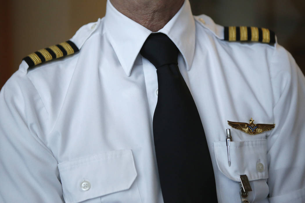 A pilot at the Boulder City Municipal Airport in Boulder City on Wednesday, April 5, 2017. Christian K. Lee Las Vegas Review-Journal @chrisklee_jpeg
