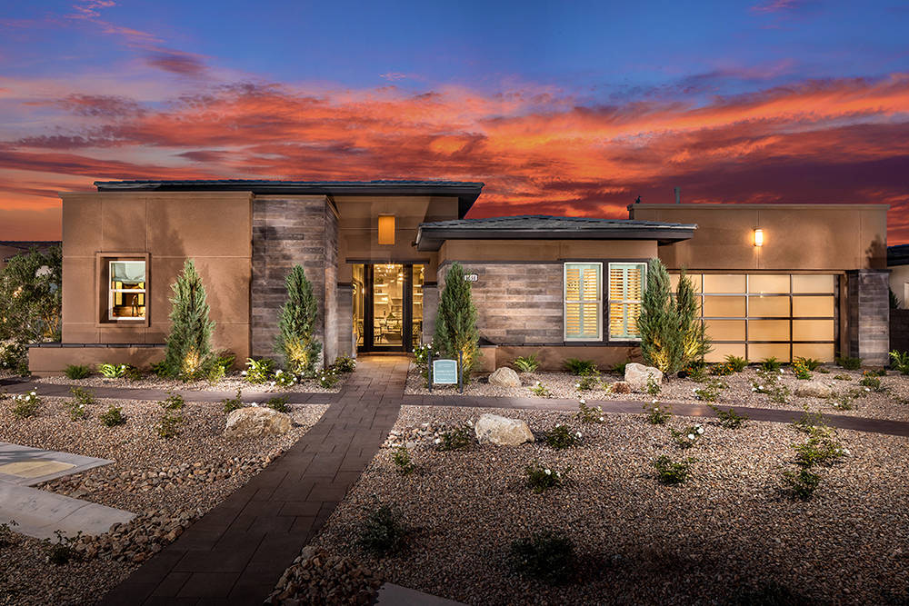 TOLL BROTHERS 
Toll Brothers won a Silver Nugget Award for best age-restricted model with its Marble Bluff home in its Regency at Summerlin community, which opened in April 2016.