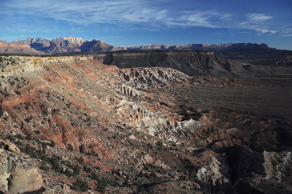 This area near Zion National Park in Utah is slated to be offered for oil and gas exploration under a plan by the Bureau of Land Management. The proposal has drawn questons and opposition from Zio ...