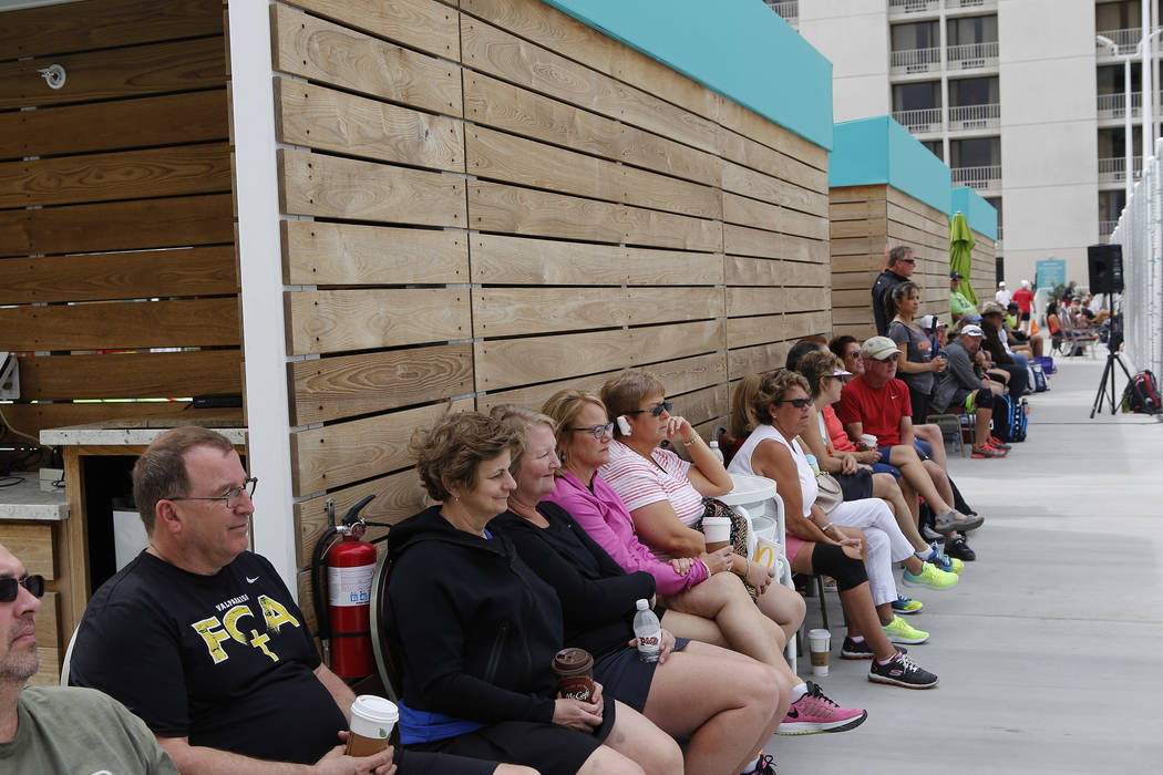 Spectators at the Sin City Showdown pickleball tournament at the Plaza hotel-casino on Friday, April 7, 2017, in downtown Las Vegas. Christian K. Lee Las Vegas Review-Journal @chrisklee_jpeg