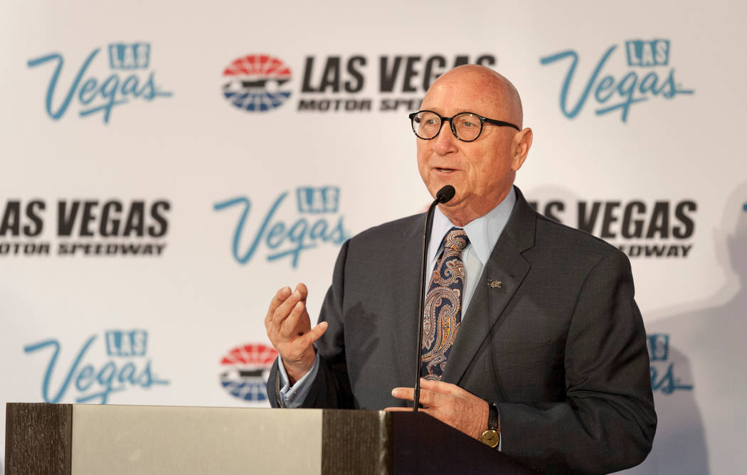 LVCVA President/CEO Rossi Ralenkotter speaks during a press conference at the Cashman Center in Las Vegas on Wednesday, Mar. 8, 2017. (Mark Damon/Las Vegas News Bureau)