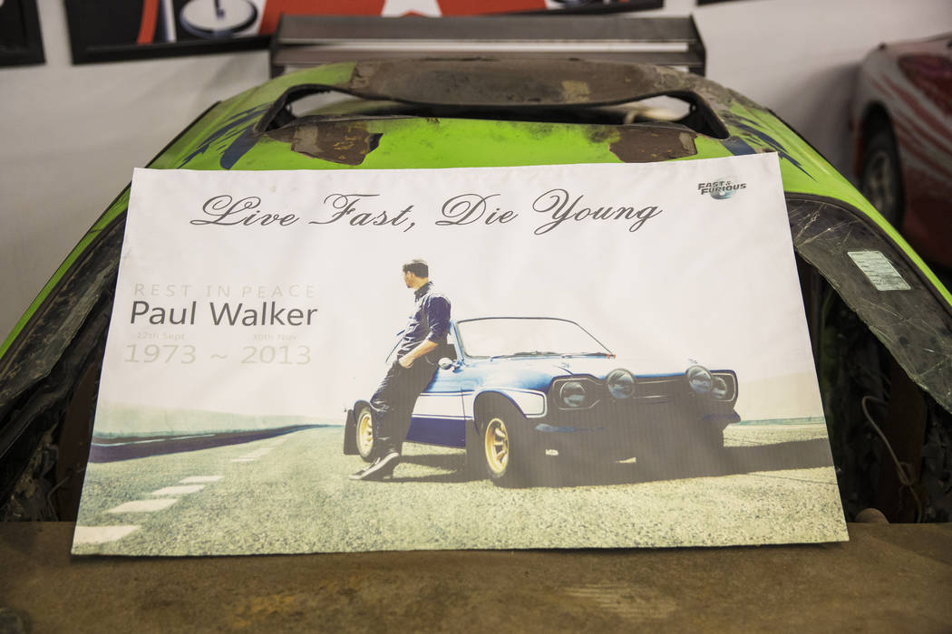 The 1996 Mitsubishi Eclipse driven by Paul Walker in the first of the Fast and the Furious movie series at the Hollywood Cars Museum on Tuesday, April, 4, 2017, at Hot Rod City, in Las Vegas. Walk ...