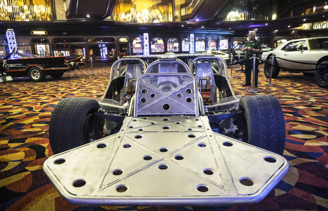 A custom-built ramp car featured in Fast & Furious 6 at Gold Strike Hotel & Gambling Hall on Wednesday, April, 5, 2017, in Jean. (Benjamin Hager/Las Vegas Review-Journal) @benjaminhphoto