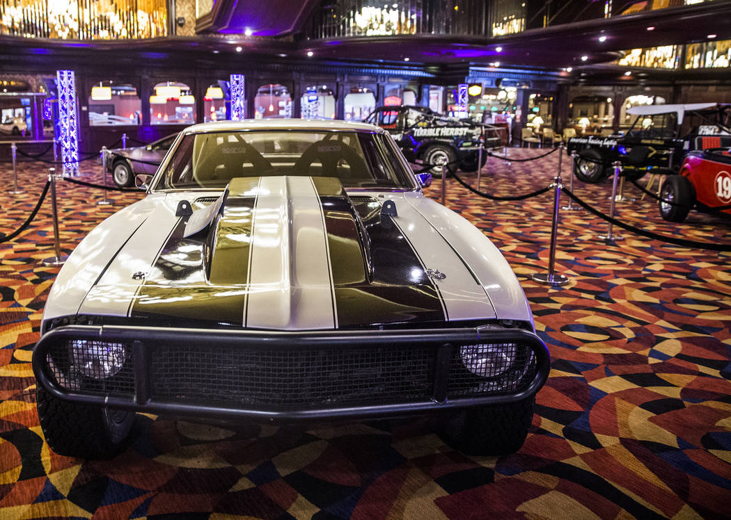 The 1967 Chevrolet Camaro Z28 featured in Furious 7 at Gold Strike Hotel & Gambling Hall on Wednesday, April, 5, 2017, in Jean. (Benjamin Hager/Las Vegas Review-Journal) @benjaminhphoto
