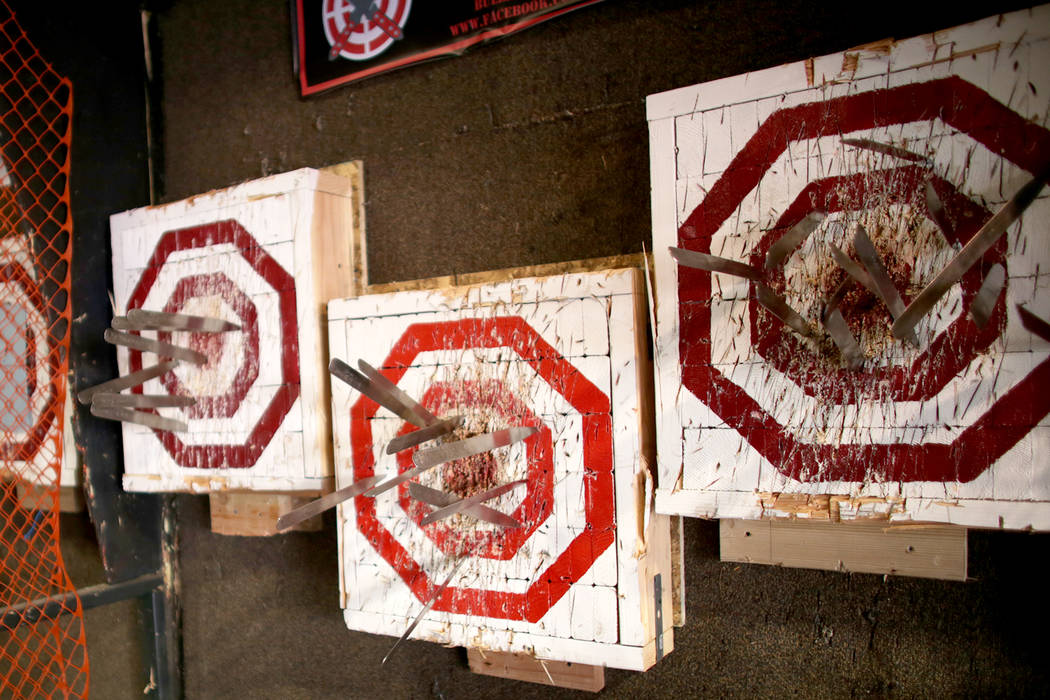 Amateurs, pros let blades fly at knifethrowing contest in Las Vegas