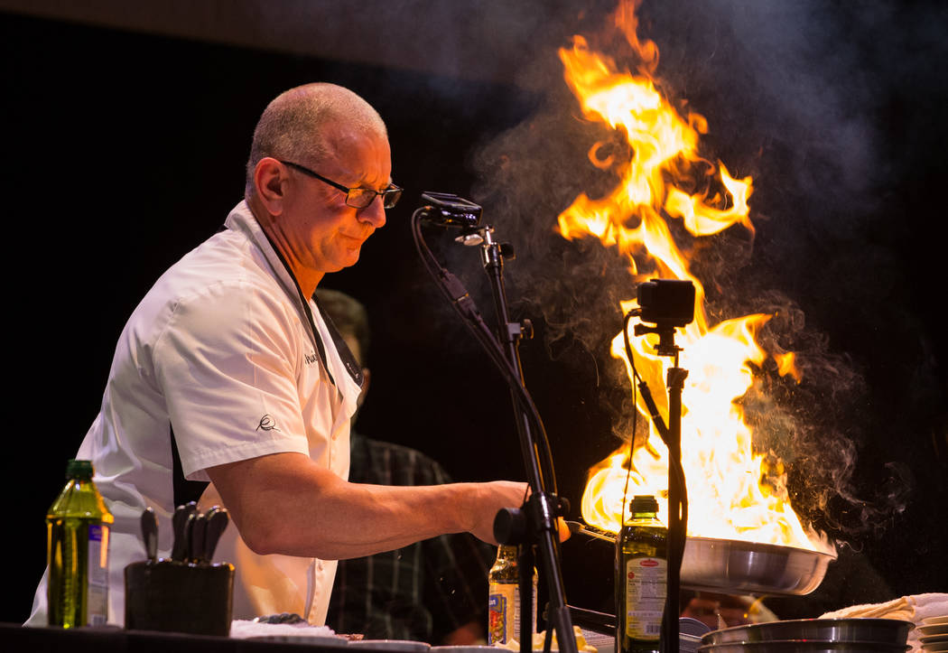 Chef Robert Irvine makes it sizzle during his Tropicana show "Robert Irvine: Live" at the Tropicana. He announced the name of the restaurant he will open at the resort: Robert Irvine Public House. ...
