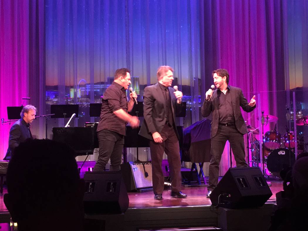 The Phat Pack (from left, Phil Fortenberry, Randal Keith, Bruce Ewing and  Kevan Patriquin) shown at The Composers Showcase of Las Vegas on Wednesday, April 5, 2017. (John Katsilometes/Las Vegas R ...