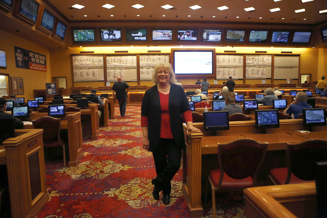 Mary Jungers is the race book manager for South Point Wednesday, April 12, 2017, in Las Vegas. Christian K. Lee Las Vegas Review-Journal @chrisklee_jpeg