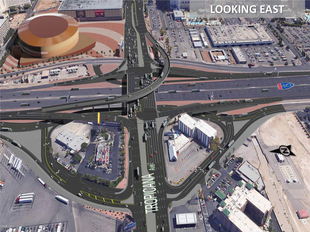 Las Vegas freeway projects would clash with Raiders stadium opening in