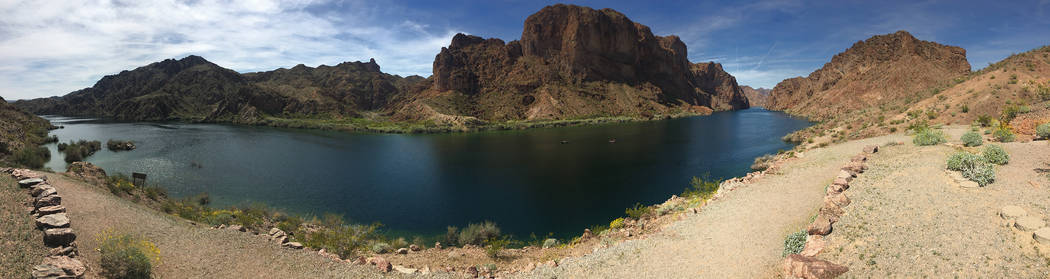 A panoramic of the Colorado River from the gauger's home site near Willow Beach, Ariz. on Saturday, March 18, 2017. Janna Karel Las Vegas Review-Journal