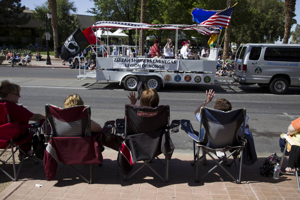 Members of the Zelzah Shriners Las Vegas Legion of Honor during the annual Henderson Heritage Parade and Festival on Saturday, April 15, 2017, in Henderson. Erik Verduzco Las Vegas Review-Journal ...