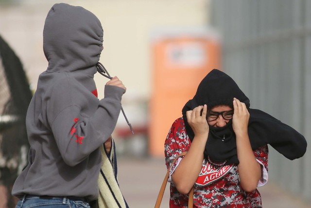 The weather will be windy in the Las Vegas Valley Thursday. (Ronda Churchill/Las Vegas Review-Journal)