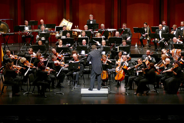 Music director Donato Cabrera conducts the Las Vegas Philharmonic, which announced its 2017-18 season on Friday. (Las Vegas Philharmonic)